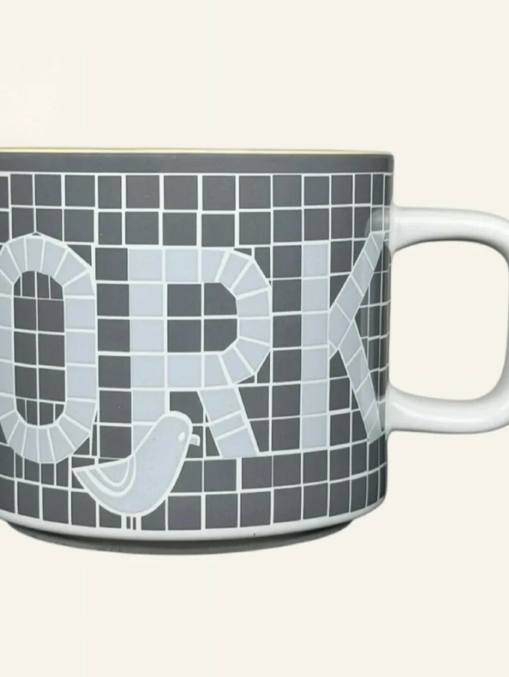 2019 STARBUCKS NYC NEW YORK CITY SUBWAY TILE CERAMIC COLLECTION MUG 12 OZ